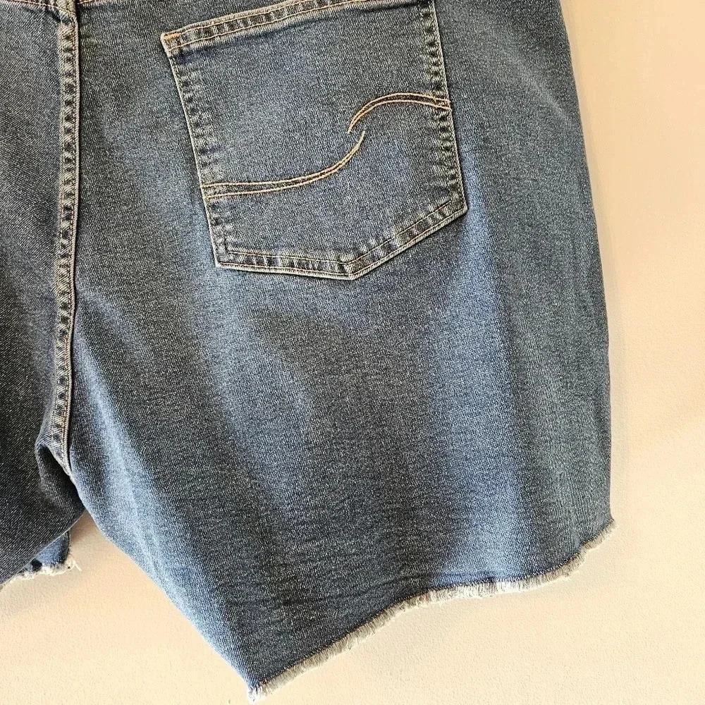 Signature by Levi Strauss  & Co. High Rise Plus Size Heritage Denim Shorts 26W. - Picture 12 of 16